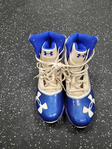Used Under Armour Jr FB Cleats Royal Blue Junior 05.5 11849-S000038948