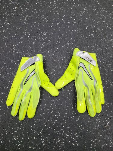Used Nike VAPOR JET 9.0 FB Gloves Neon Green MD 11849-S000038942