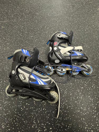 Used Schwinn X PULSE ABEC 5 ADJUSTABLE Child Roller Quad Skates Black Adjustable 11849-S000038929