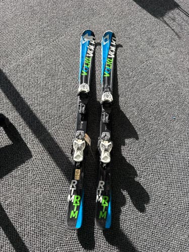 Volkl RTM Jr 120 cm Skis With Marker 4.5 Bindings (Used)