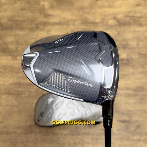 New- 10.5 Driver- Taylormade Qi35 Max Lite w/ Headcover / Senior Flex (2960)
