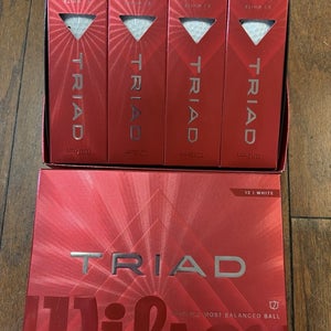 New Wilson Triad 2 Dozen White Golf Balls