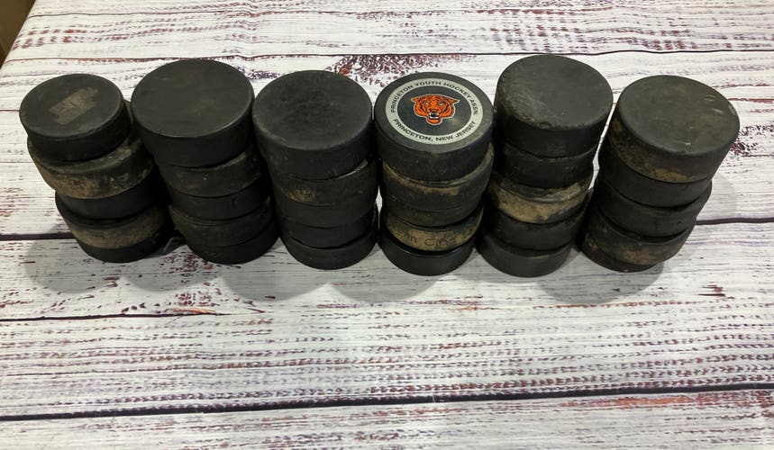 30 Hockey Pucks w/ Bag