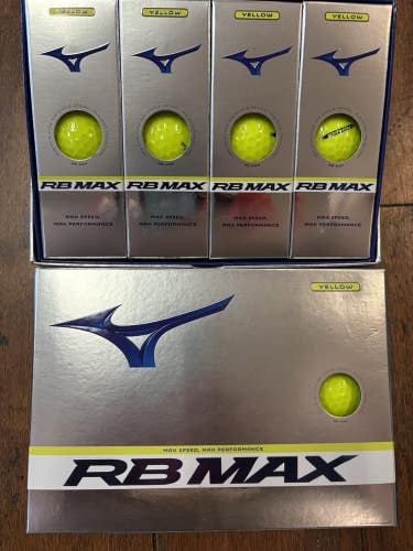 2 dozen BRAND NEW 2024 Mizuno RB Max mens Yellow  golf balls