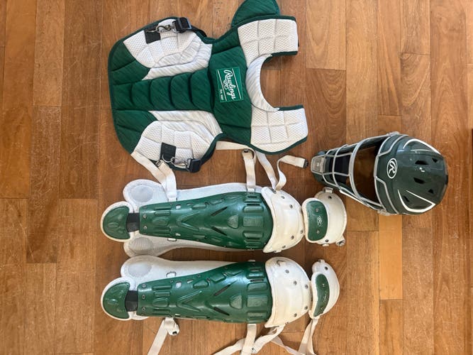 Green Rawlings Velo 2.0 Catcher's Set (Used)