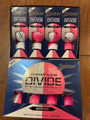 2 Dozen Srixon Q Star Tour Divide Red / Orange