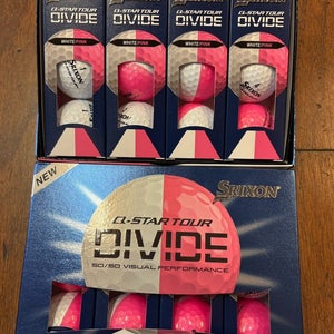 2 Dozen Srixon Q Star Tour Divide White / Pink