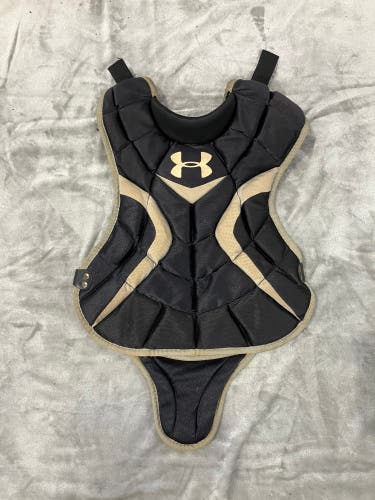 Black Youth Under Armour Victory Series Catcher's Chest Protector (Used)