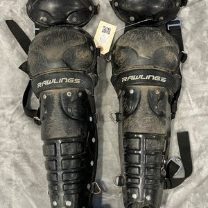 Black Youth Rawlings Catcher's Leg Guard (Used)