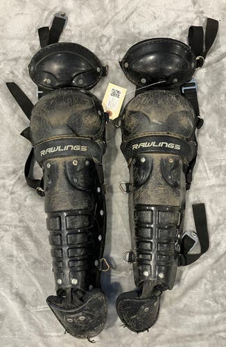 Black Youth Rawlings Catcher's Leg Guard (Used)