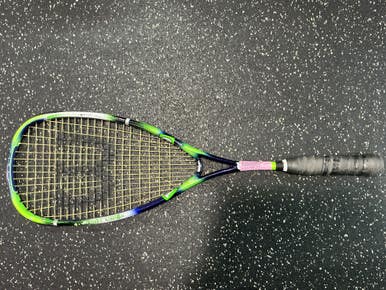 Used Wilson POWER HOLES Adult Squash Racquet Green Unknown 10743-S000468920
