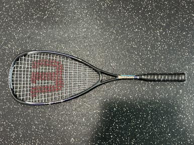 Used Wilson SLEDGE HAMMER Adult Squash Racquet Black Unknown 10743-C000478411