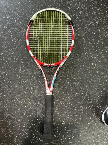 Used Babolat PURE STORM TEAM Adult Tennis Racquet Red 4 3/8" 10743-S000478923