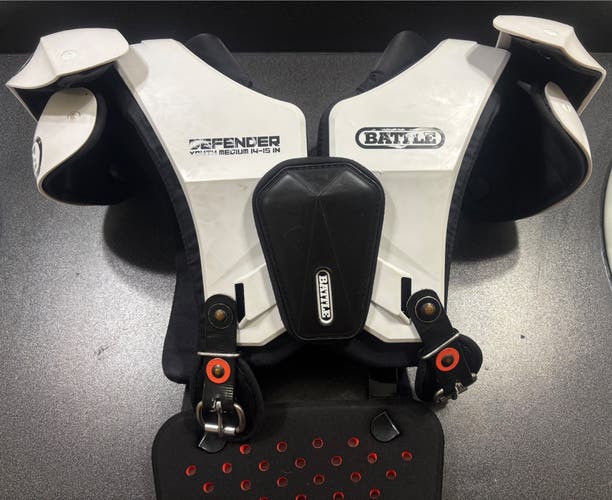 Youth Battle Defender Shoulder Pads with back plate. Medium (Used)