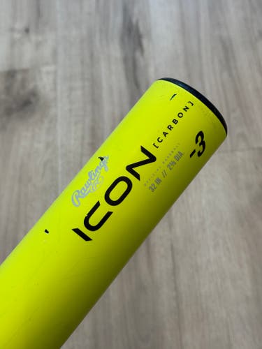 2023 Rawlings Icon Glowstick BBCOR Composite Bat -3, 32/29