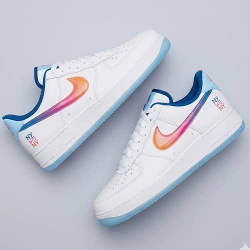 Nike Air Force 1 Low NY vs. NY White Gradient Swoosh Men's Size 12 - NEW