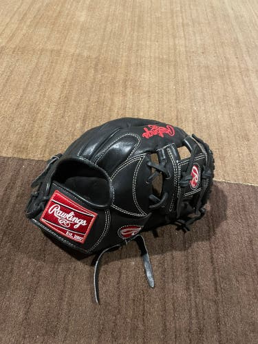 LIKE NEW JOSE REYES Rawlings Heart of the Hide RH Infield Baseball Glove 11.25 With Black Patch Rare