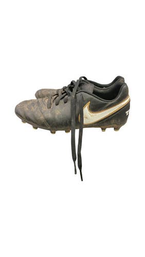 Used Nike TIEMPO Soccer Cleats Black Junior 04 11859-S000030316