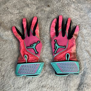 Pink Small Nike Air Jordan Batting Gloves