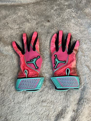 Pink Small Nike Air Jordan Batting Gloves