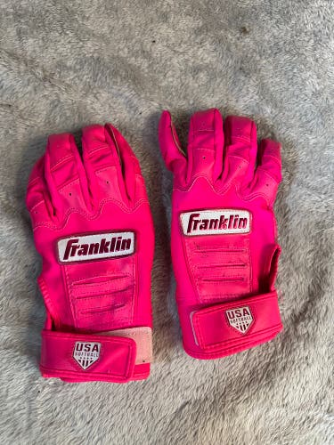 Pink Large Franklin Batting Gloves (Used)