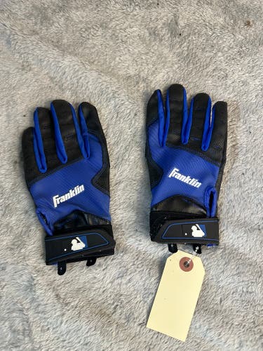 Blue Small Franklin 2nd-Skinz Batting Gloves (Used)
