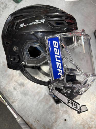 Used Bauer REAKT 150S Helmet Cage Combo Black SM 11337-S000484304