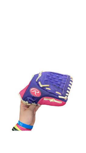 Used Rawlings HIGHLIGHT BB/SB Glove T-ball Purple 10" 11859-S000030307
