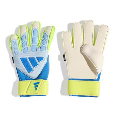 New PREDATOR SZ 10 GOALIE GLOVES CRYSTAL SKY/ RAY BLUE/ SOLAR YELLOW 11860-ADIKA778610