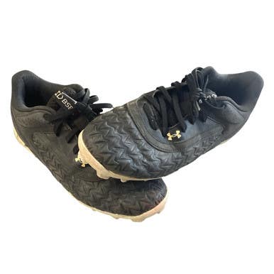 Used Under Armour BSBL CLEATS BB/SB Cleats Black Junior 05.5 11760-S000090717