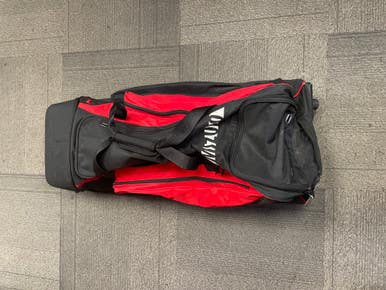Used Mizuno SAMURAI WHEELED BAG BB/SB Player Wheeled Bag Red 11490-S000271727