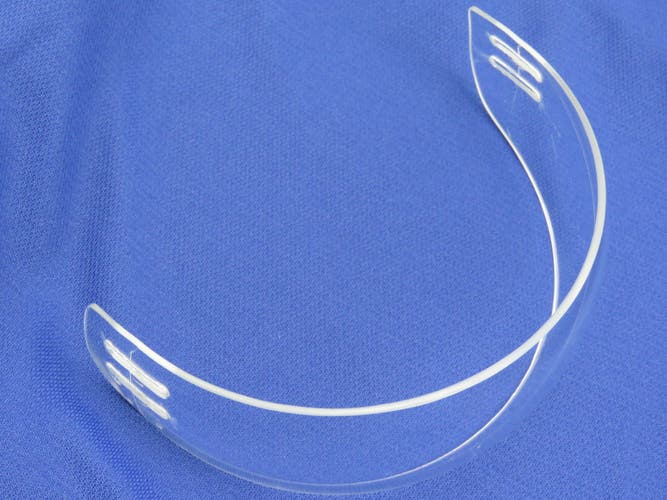 Bauer 55P Clear Straight NHL Pro Stock Team Issued Hockey Helmet Visor