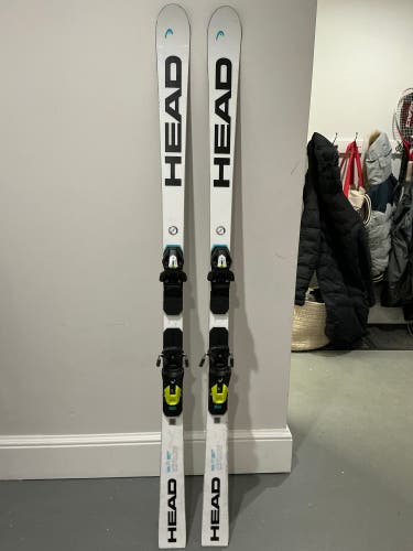 Unisex 2023 HEAD e-GS Rebels Team 166 cm Racing Skis With Bindings Max Din 9 (Used)