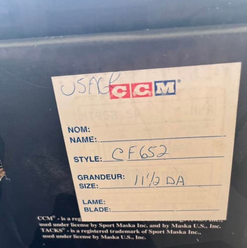 CCM Tacks Hockey Skates 11.5 (New)