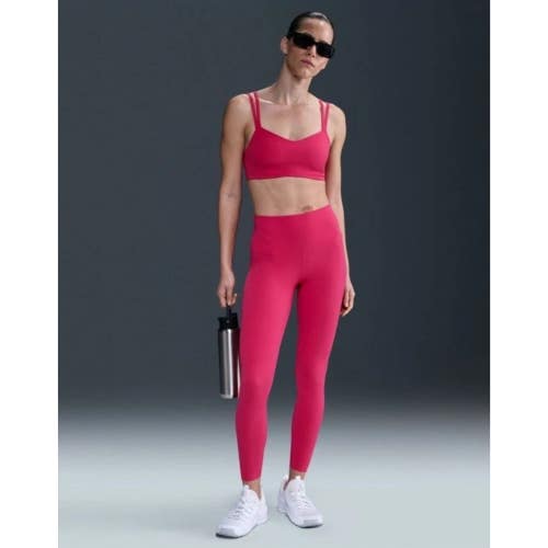 Nike Zenvy Leggings Women's Pink 7/8 Skinny Leg High-Waisted Activewear DSGL1192