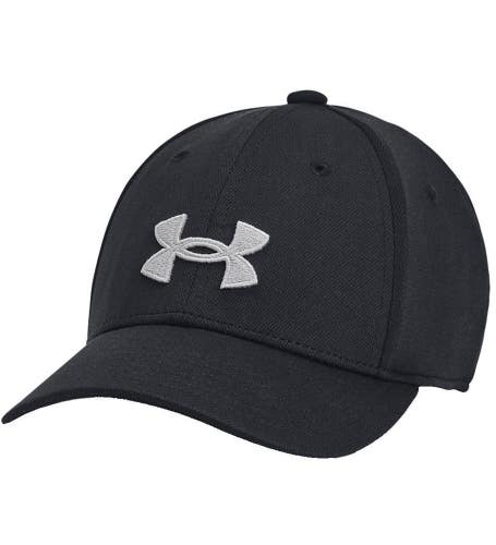 Under Armour Blitzing 1376708-002 Baseball Cap Kids Medium Black Stretch DSGL976