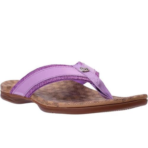 Spenco Cabo A596582 Flip Flops Womens 7 Purple Orthotic Slip On Sandals HAWK2252