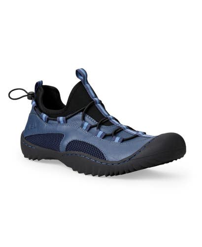 Jbu Tex Sneaker Mens 10 M Navy Low Top Bungee Lace Non-Slip Hiking Shoes ZAP2320