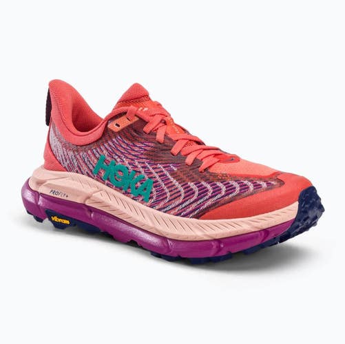 Hoka One One Mafate Speed 4 1131056-CPPF Women's 9 Orange Running Shoes HTAT627
