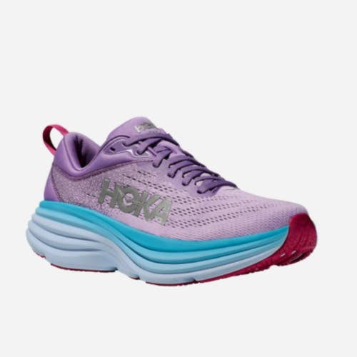 Hoka One One Bondi 8 1127952-CVPL Sneaker Women 9.5 Purple Running Shoes HTAT613