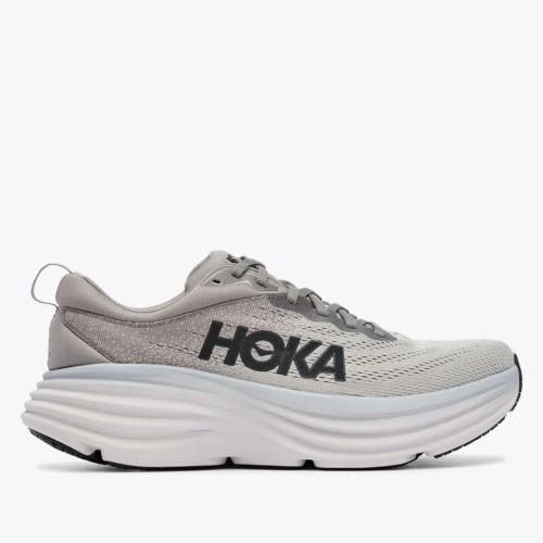 Hoka One One Bondi 8 1123202-SHMS Sneakers Mens US 13 Gray Running Shoes HTAT604