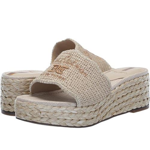 Sam Edelman Camila J0291M2251 Sandal Women 9.5 Beige Wedge Heel Slip-On HTAT1015