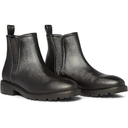 Steve Madden Juliann Boots Women's US 8.5 Black Block Heel Ankle Chelsea HTAT875