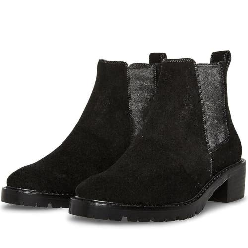 Steve Madden Dorothea Boots Women's US 6 Black Suede Round Toe Bootie HTAT401