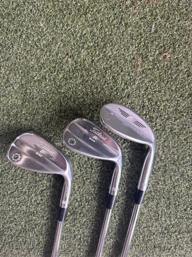 Men's Titleist Vokey Right Handed Wedge set Wedge Flex 45, 50, 60 (Used)