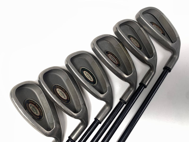 Callaway Big Bertha Tungsten Titanium Iron Set 5-PW+SW RCH 96 Reg RH No 9 iron