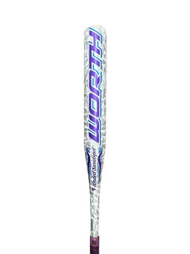Used Worth FPMD11 BB/SB Fastpitch Bat White And Purple 30" 11835-S000207188
