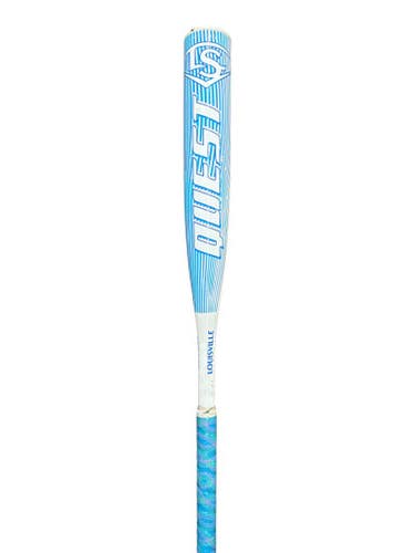 Used Louisville Slugger FPQUD12-25 BB/SB Fastpitch Bat White And Carolina Blue 28" 11835-S000207153
