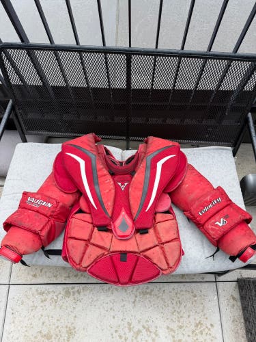 Large Vaughn Velocity V6 Goalie Chest Protector Pro Stock (Used)