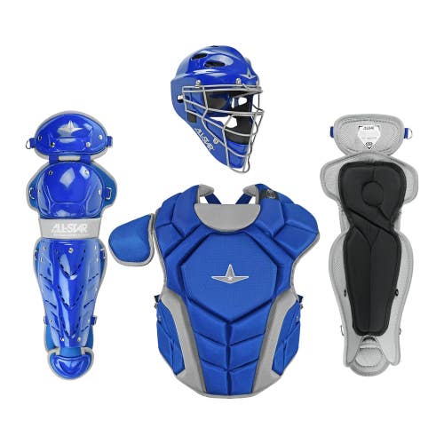 All Star Top Star Youth Ages 10-12 Baseball Catchers Gear Set - Royal Blue